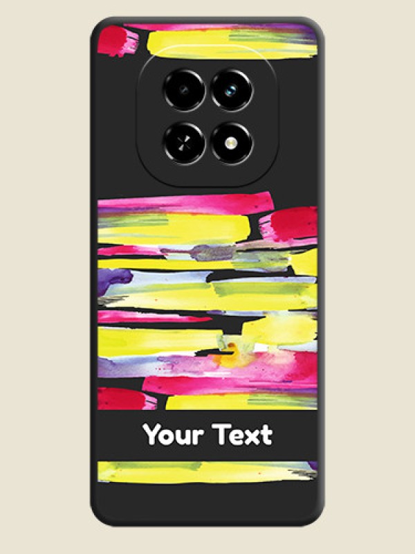 Custom Brush Coloured On Space Black Custom Soft Matte Mobile Back Cover - Realme C63 5G - alternate view