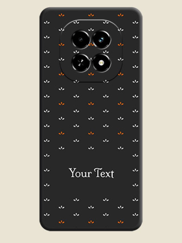 Custom Simple Pattern With Custom Text On Space Black Custom Soft Matte Mobile Back Cover - Realme C63 5G - alternate view