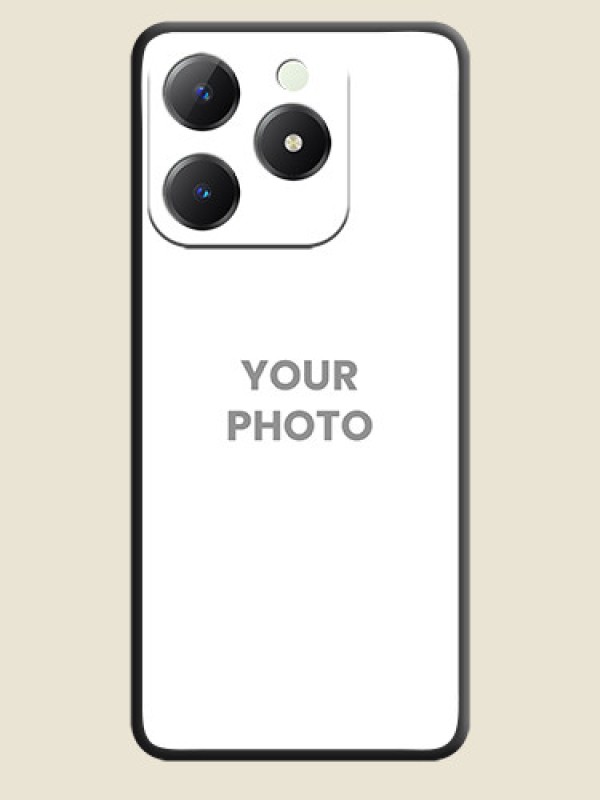 Custom Full Single Pic Upload On Space Black Custom Soft Matte Mobile Back Cover - Realme C63 - alternate view