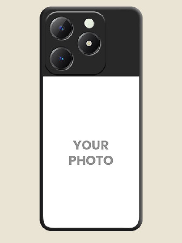 Custom Image Upload With Space Black Color On Custom Soft Matte Mobile Back Cover - Realme C63 - alternate view