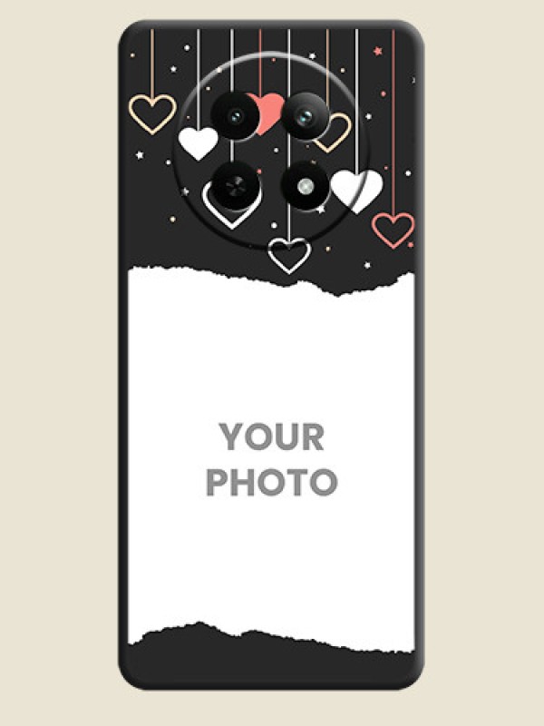 Custom Love Hangings with Splash Wave Picture on Space Black Custom Soft Matte Phone Back Cover - Realme C65 5G - alternate view