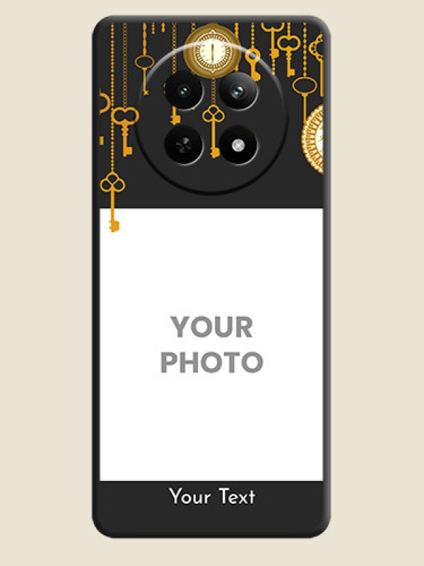 Custom Decorative Design with Text on Space Black Custom Soft Matte Back Cover - Realme C65 5G - alternate view