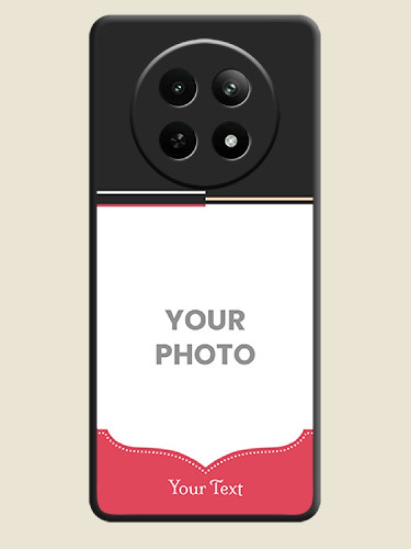 Custom Classic Plain Design with Name - Photo on Space Black Soft Matte Phone Cover - Realme C65 5G - alternate view