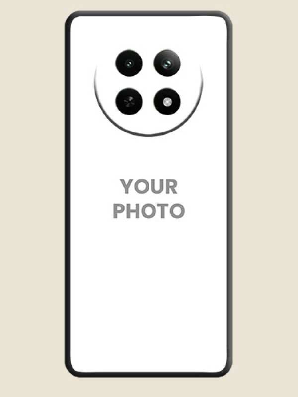 Custom Full Single Pic Upload On Space Black Personalized Soft Matte Phone Covers - Realme C65 5G - alternate view