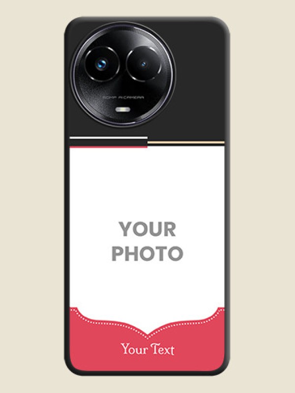 Custom Classic Plain Design with Name - Photo on Space Black Soft Matte Phone Cover - Realme C67 5G - alternate view