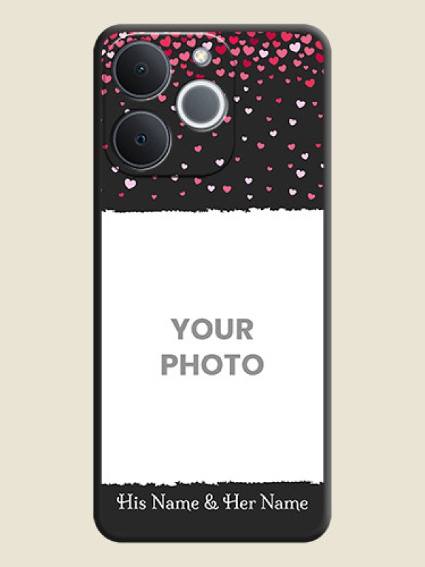 Custom Fall in Love with Your Partner on Photo On Space Black Custom Soft Matte Mobile Back Cover - Realme C71 4G - alternate view