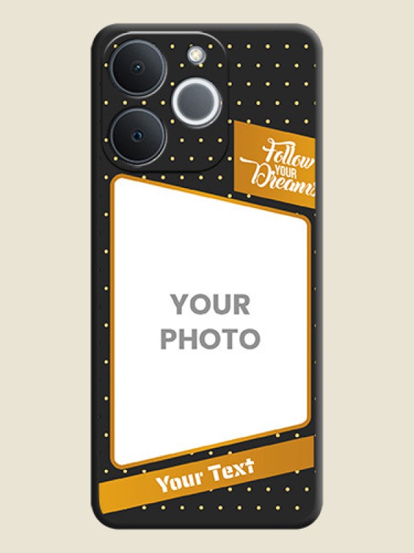 Custom Follow Your Dreams with White Dots On Space Black Custom Soft Matte Mobile Back Cover - Realme C71 4G - alternate view