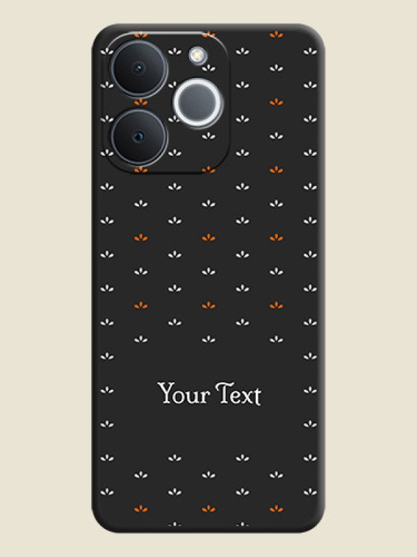 Custom Simple Pattern With Custom Text On Space Black Custom Soft Matte Mobile Back Cover - Realme C71 4G - alternate view