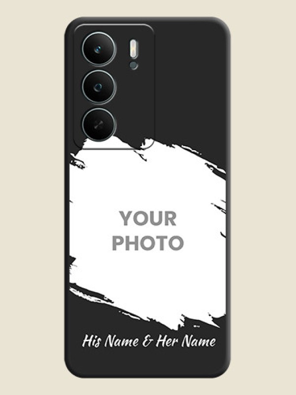 Custom Grunge Brush Strokes on Photo On Space Black Custom Soft Matte Mobile Back Cover - Realme C73 5G - alternate view
