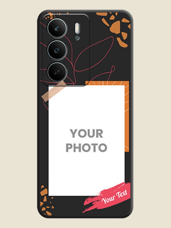 Custom Orange Photo Frame On Space Black Custom Soft Matte Mobile Back Cover - Realme C73 5G - alternate view