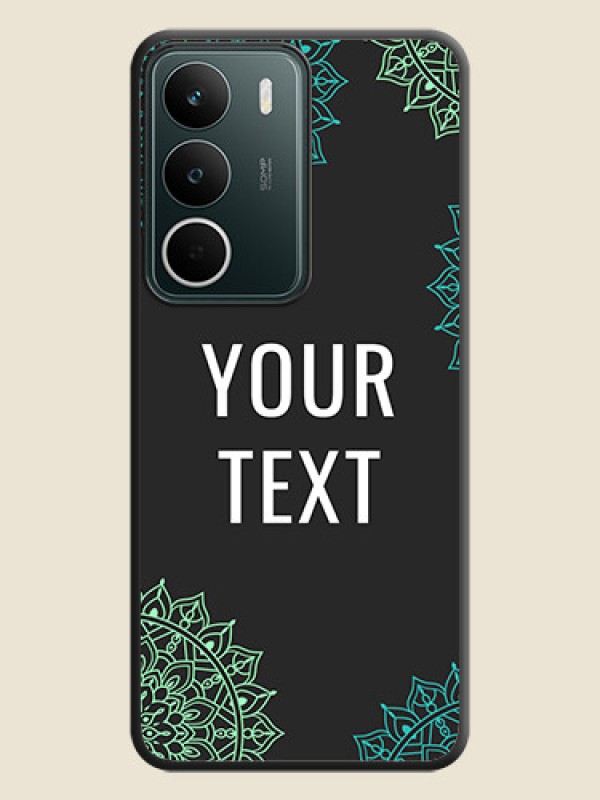 Custom Your Name with Floral Design On Space Black Custom Soft Matte Mobile Back Cover - Realme C75 5G - alternate view