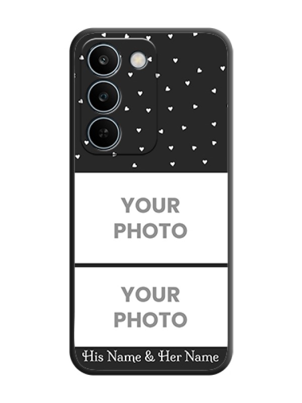 Custom Miniature Love Symbols with Name On Space Black Custom Soft Matte Mobile Back Cover - Realme C83 5G - alternate view