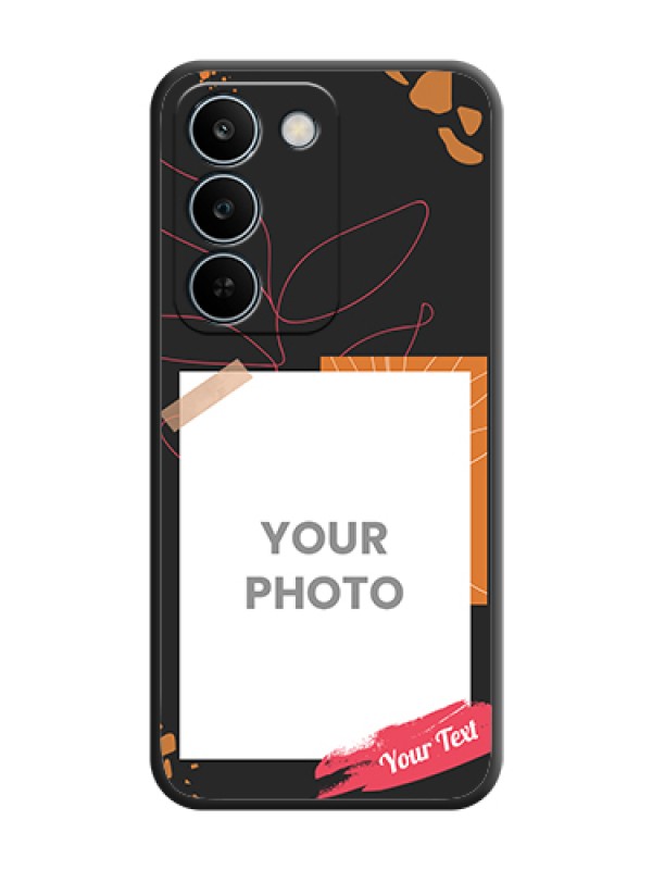 Custom Orange Photo Frame On Space Black Custom Soft Matte Mobile Back Cover - Realme C83 5G - alternate view