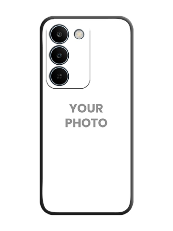 Custom Full Single Pic Upload On Space Black Custom Soft Matte Mobile Back Cover - Realme C83 5G - alternate view
