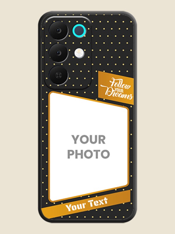 Custom Follow Your Dreams with White Dots On Space Black Custom Soft Matte Mobile Back Cover - Realme C85 5G - alternate view