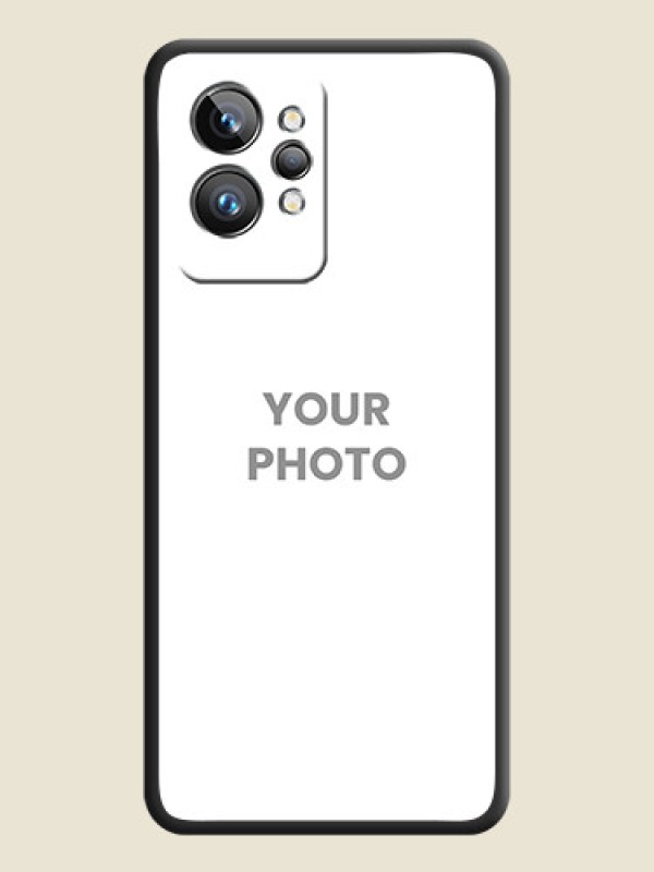 Custom Full Single Pic Upload On Space Black Personalized Soft Matte Phone Covers -Realme Gt 2 Pro 5G - alternate view