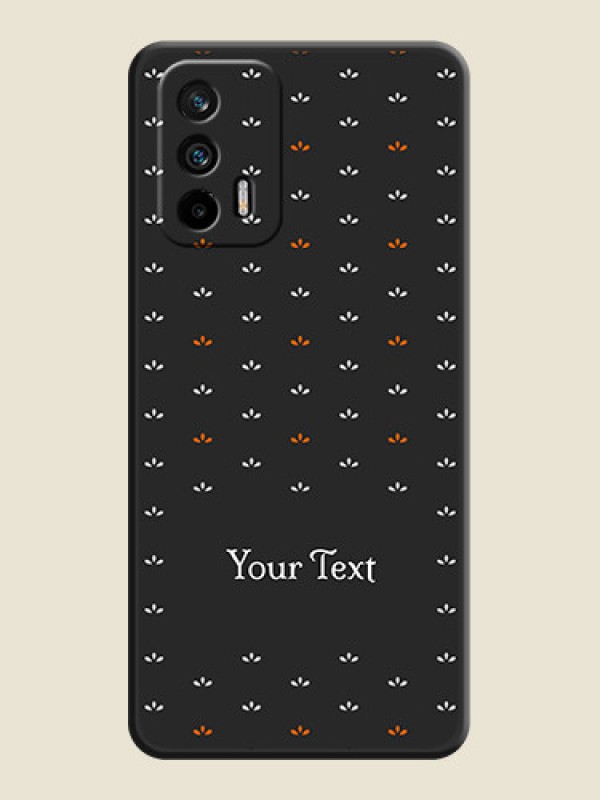 Custom Simple Pattern With Custom Text On Space Black Personalized Soft Matte Phone Covers -Realme Gt 5G - alternate view