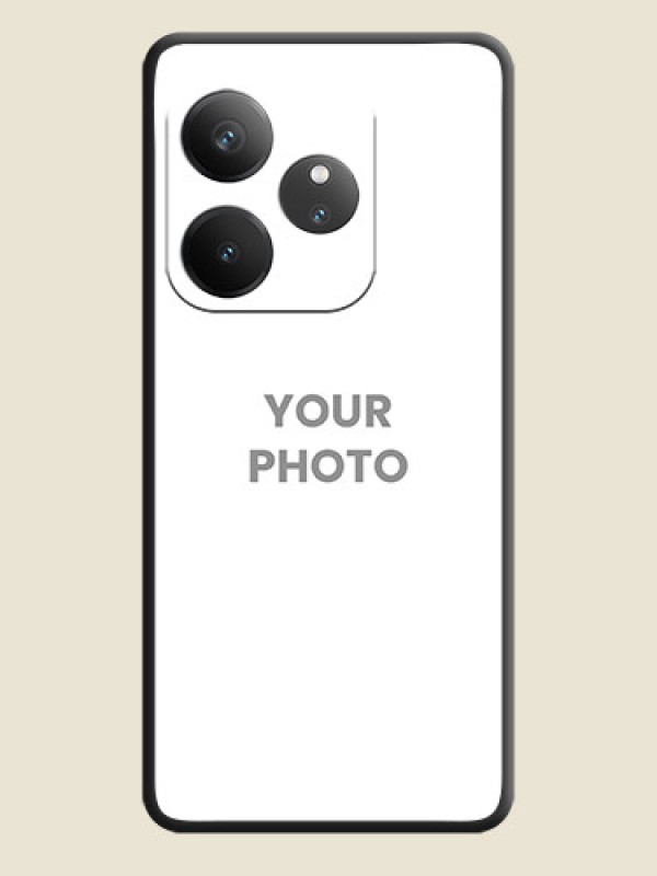 Custom Full Single Pic Upload On Space Black Custom Soft Matte Mobile Back Cover - Realme GT 6 - alternate view