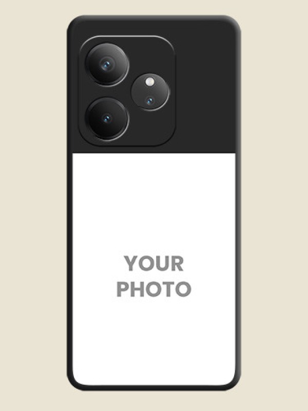 Custom Image Upload With Space Black Color On Custom Soft Matte Mobile Back Cover - Realme Gt 6 - alternate view