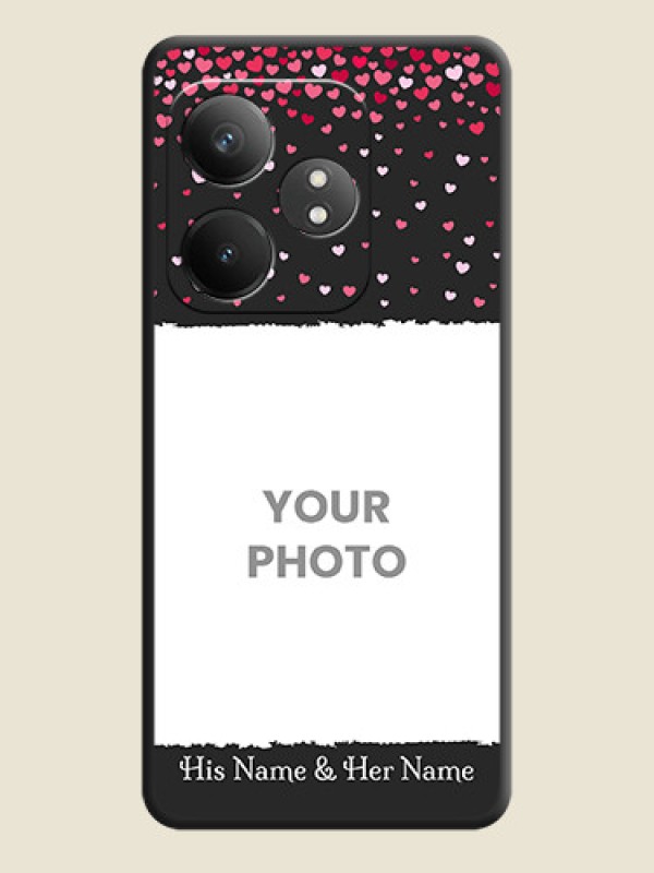 Custom Fall in Love with Your Partner on Photo On Space Black Custom Soft Matte Mobile Back Cover - Realme GT 6T 5G - alternate view