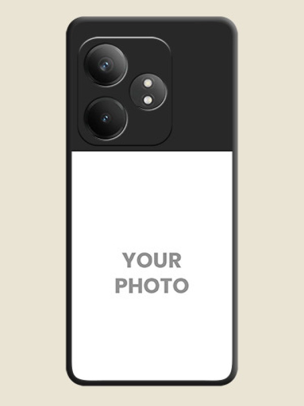 Custom Image Upload With Space Black Color On Custom Soft Matte Mobile Back Cover - Realme Gt 6T 5G - alternate view