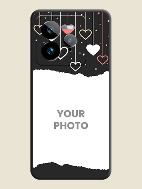 Custom Love Hangings with Splash Wave Picture On Space Black Custom Soft Matte Mobile Back Cover - Realme GT 7 Pro - alternate view