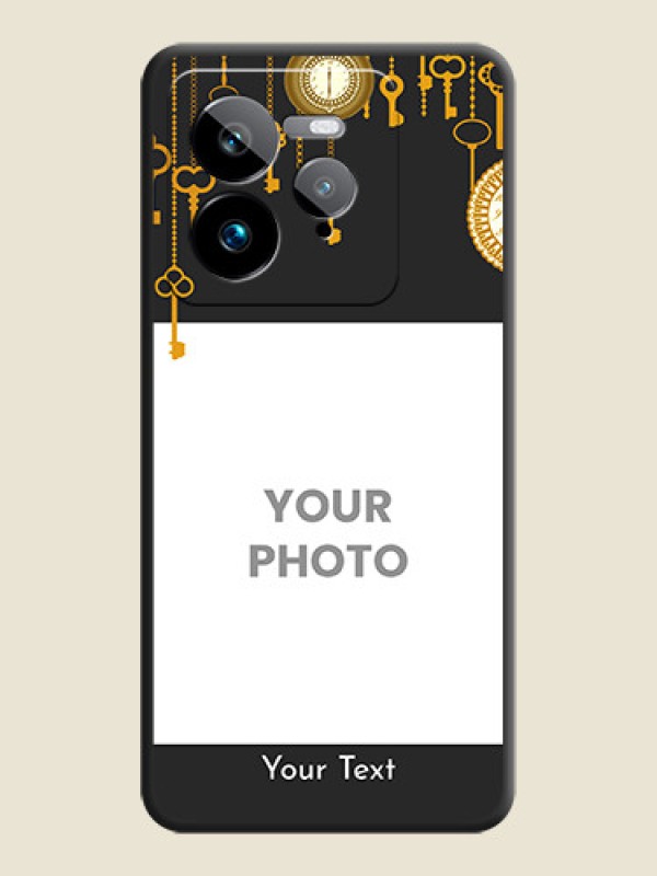 Custom Decorative Design with Text On Space Black Custom Soft Matte Mobile Back Cover - Realme GT 7 Pro - alternate view