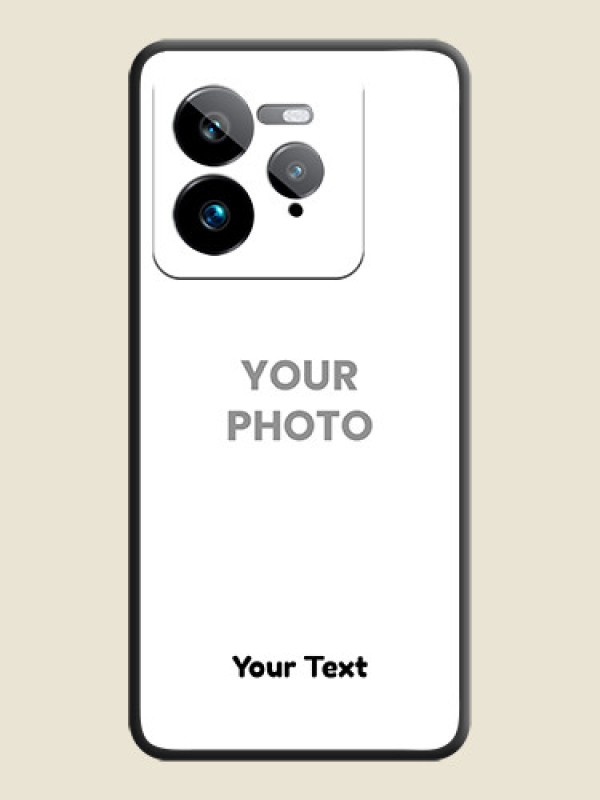 Custom Full Single Pic Upload With Text On Space Black Custom Soft Matte Mobile Back Cover - Realme GT 7 Pro - alternate view