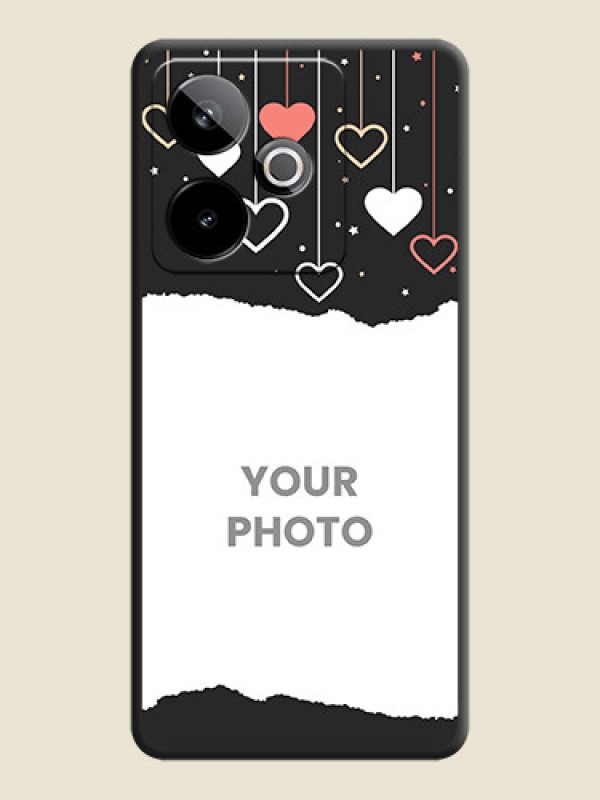 Custom Love Hangings with Splash Wave Picture On Space Black Custom Soft Matte Mobile Back Cover - Realme GT 7T 5G - alternate view