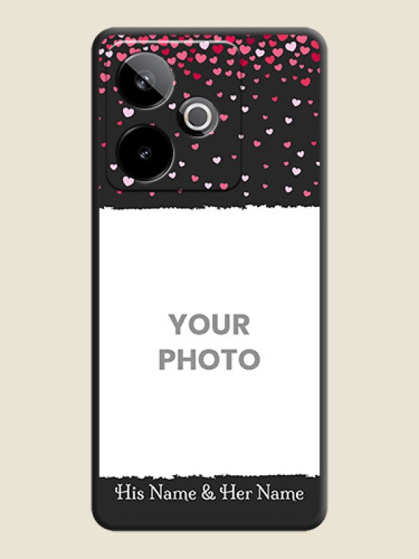 Custom Fall in Love with Your Partner on Photo On Space Black Custom Soft Matte Mobile Back Cover - Realme GT 7T 5G - alternate view