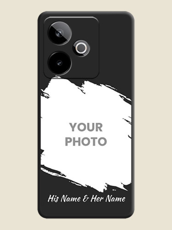 Custom Grunge Brush Strokes on Photo On Space Black Custom Soft Matte Mobile Back Cover - Realme GT 7T 5G - alternate view