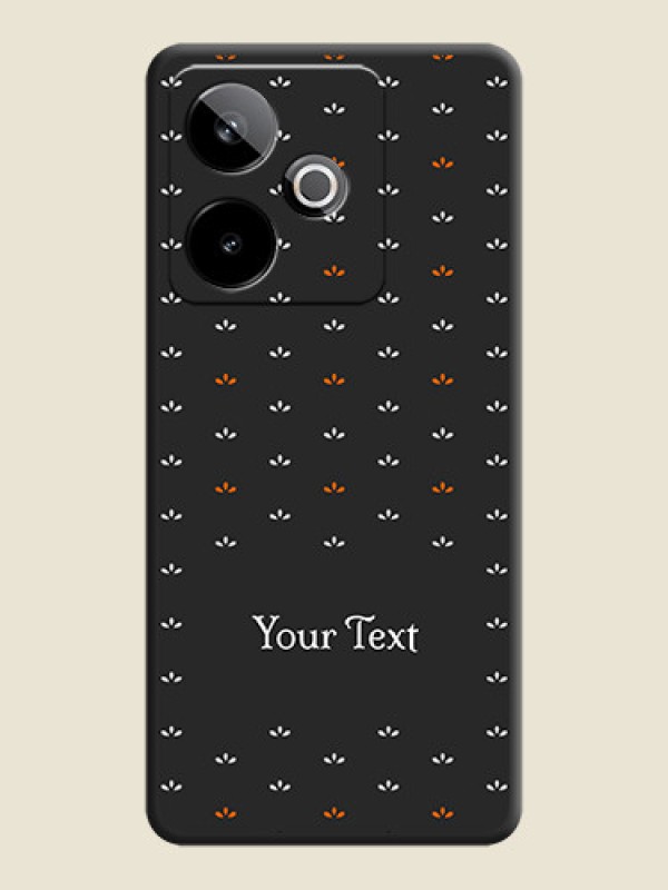 Custom Simple Pattern With Custom Text On Space Black Custom Soft Matte Mobile Back Cover - Realme GT 7T 5G - alternate view