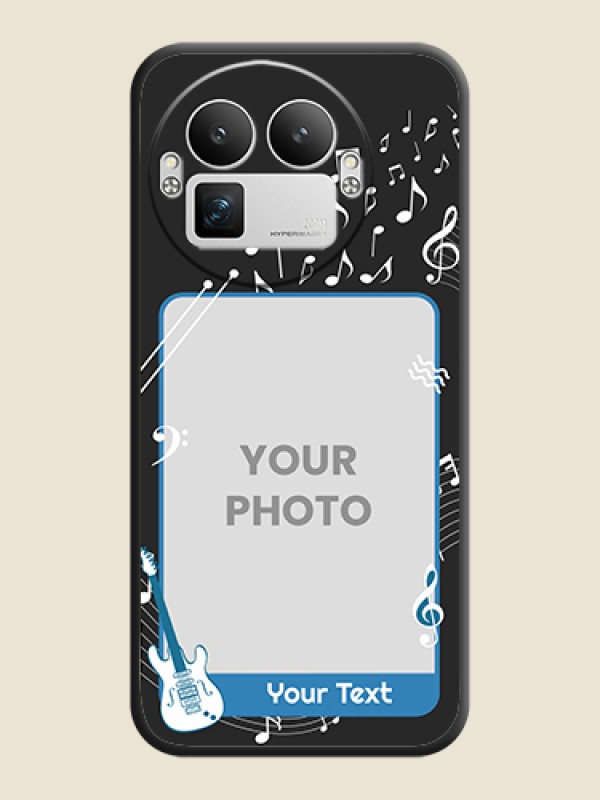 Custom Musical Theme Design with Text on Photo On Space Black Custom Soft Matte Mobile Back Cover - Realme GT 8 Pro - alternate view