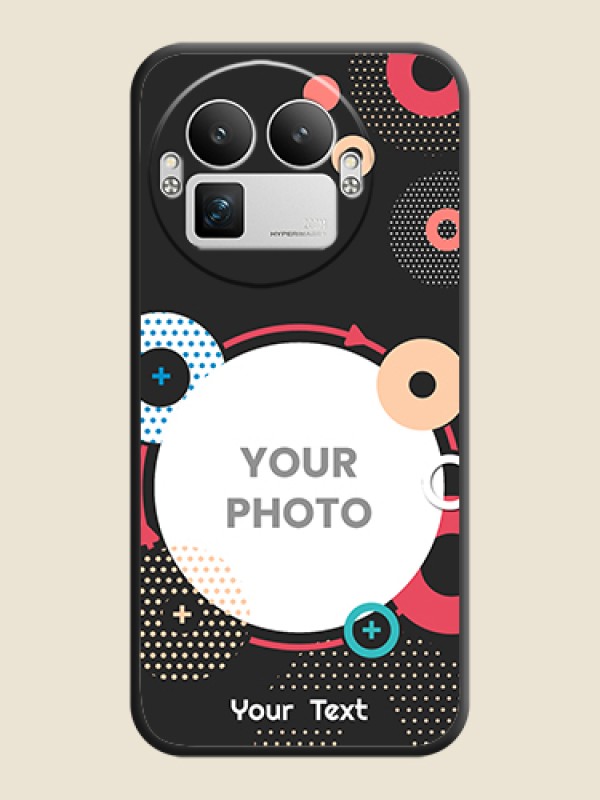 Custom Multicoloured Round Image On Space Black Custom Soft Matte Mobile Back Cover - Realme GT 8 Pro - alternate view