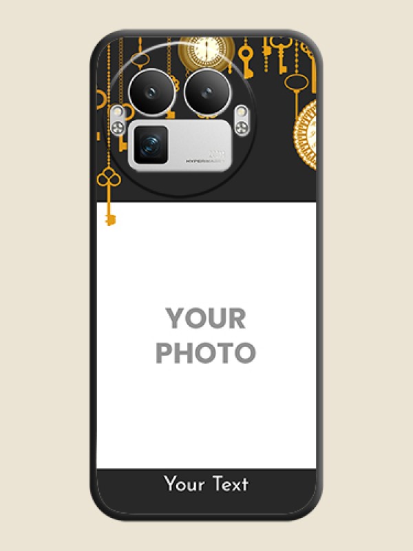 Custom Decorative Design with Text On Space Black Custom Soft Matte Mobile Back Cover - Realme GT 8 Pro - alternate view