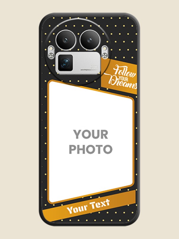 Custom Follow Your Dreams with White Dots On Space Black Custom Soft Matte Mobile Back Cover - Realme GT 8 Pro - alternate view