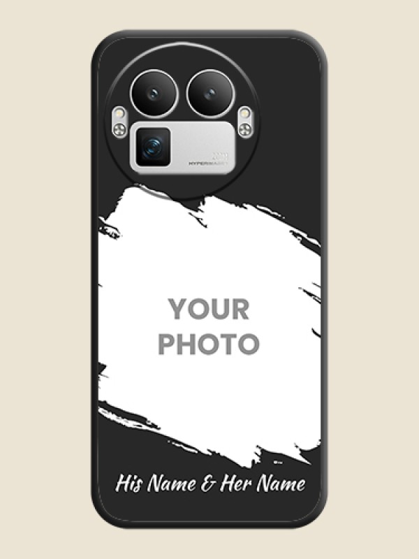 Custom Grunge Brush Strokes on Photo On Space Black Custom Soft Matte Mobile Back Cover - Realme GT 8 Pro - alternate view
