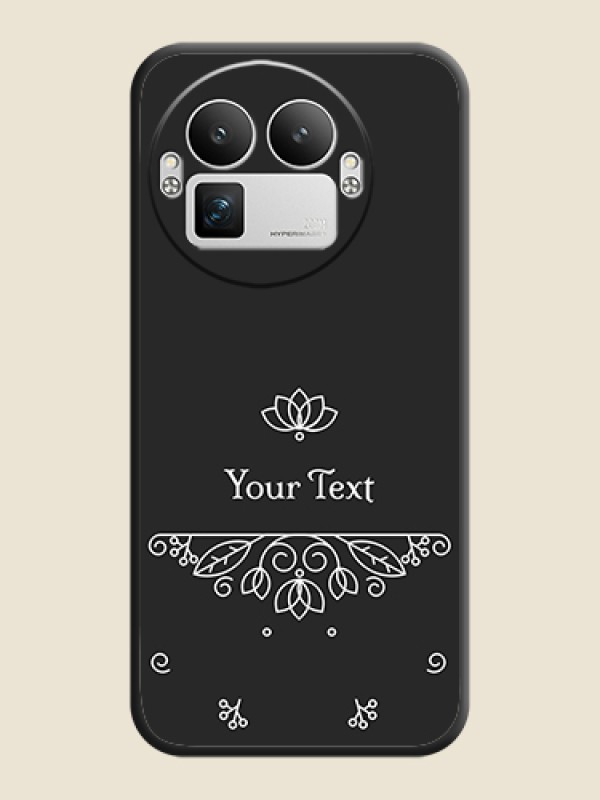 Custom Lotus Garden Custom Text On Space Black Custom Soft Matte Mobile Back Cover - Realme GT 8 Pro - alternate view
