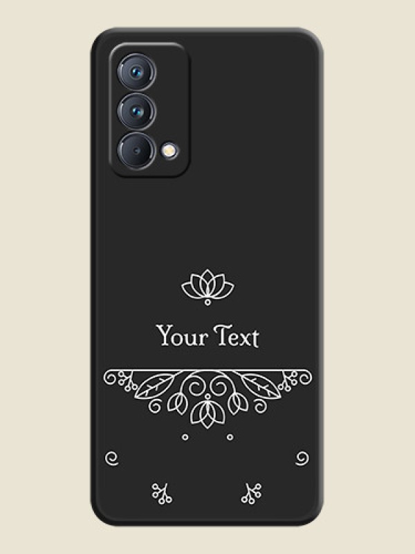 Custom Lotus Garden Custom Text On Space Black Personalized Soft Matte Phone Covers -Realme Gt Master - alternate view