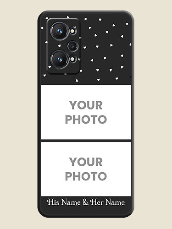 Custom Miniature Love Symbols with Name on Space Black Custom Soft Matte Back Cover - Realme GT Neo 2 5G - alternate view