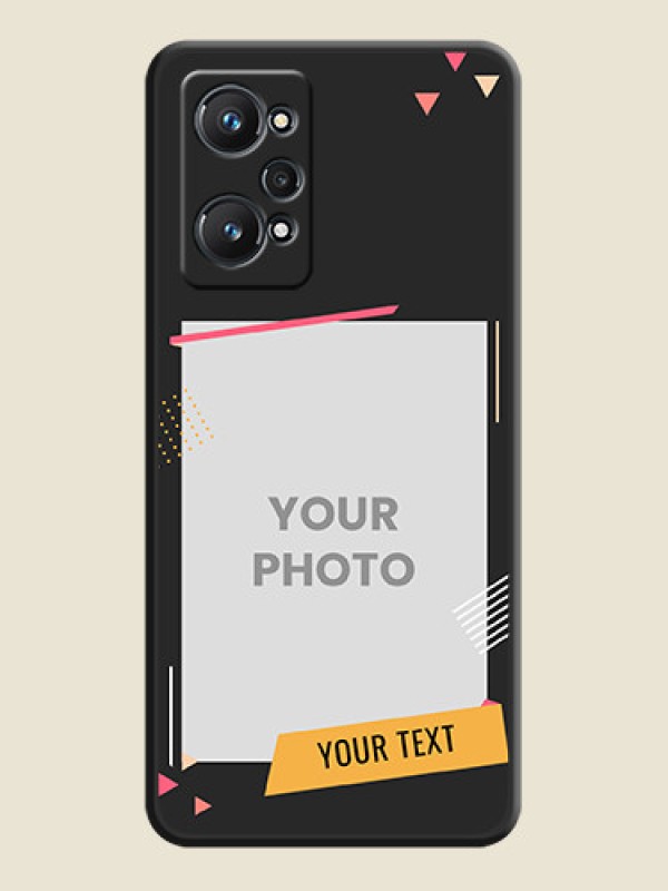 Custom Photo Frame with Triangle Small Dots on Photo on Space Black Soft Matte Back Cover - Realme GT Neo 2 5G - alternate view