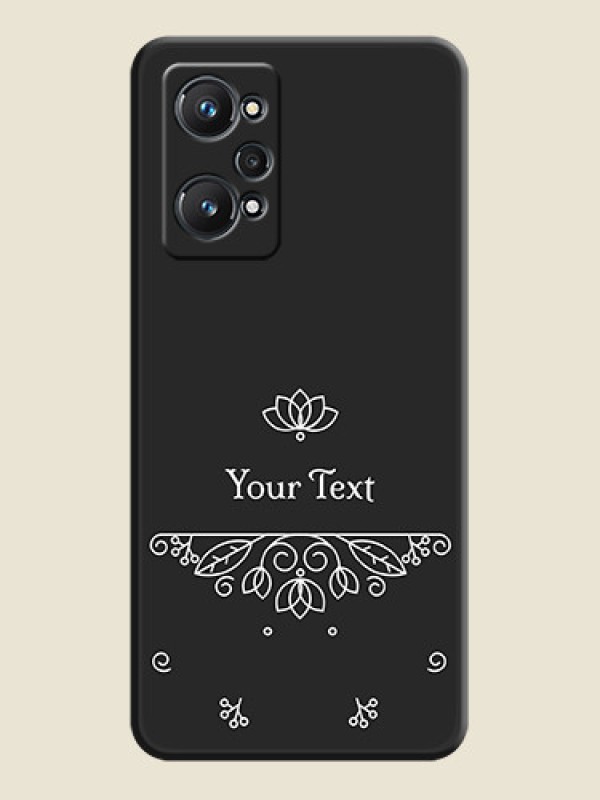 Custom Lotus Garden Custom Text On Space Black Personalized Soft Matte Phone Covers -Realme Gt Neo 2 5G - alternate view