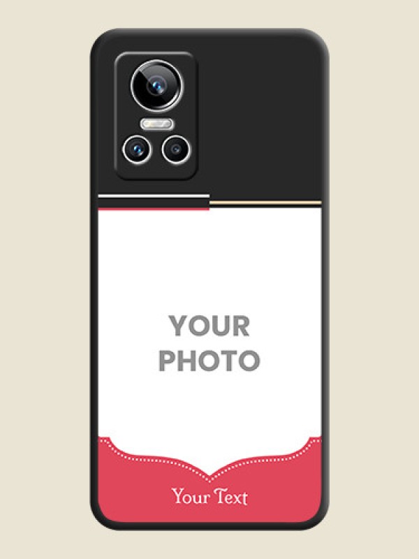 Custom Classic Plain Design with Name on Photo on Space Black Soft Matte Phone Cover - Realme GT Neo 3 150W - alternate view