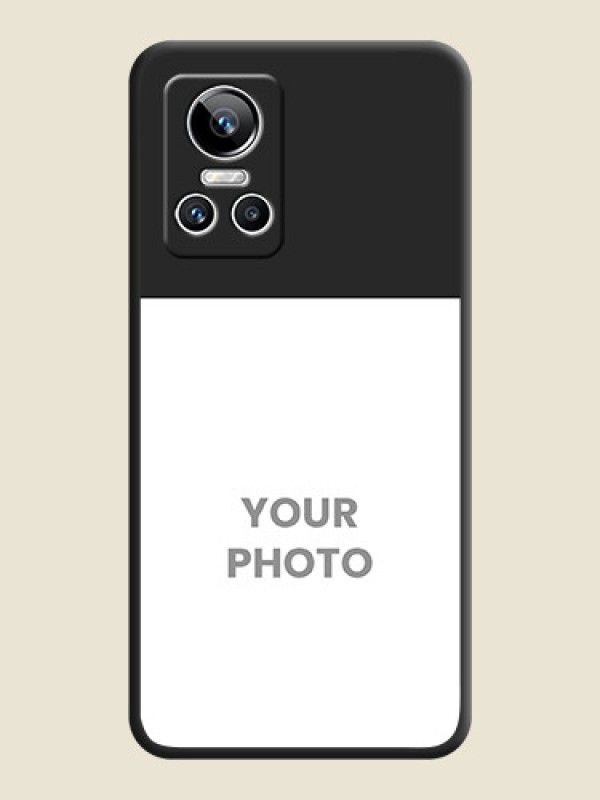Custom Image Upload With Space Black Color On Custom Soft Matte Mobile Back Cover - Realme Gt Neo 3 150W - alternate view