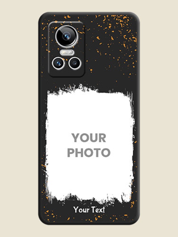 Custom Spray Free Design on Photo on Space Black Soft Matte Phone Cover - Realme GT Neo 3 - alternate view