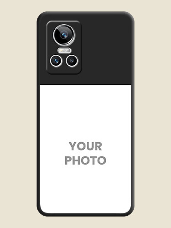 Custom Image Upload With Space Black Color On Custom Soft Matte Mobile Back Cover - Realme Gt Neo 3 - alternate view