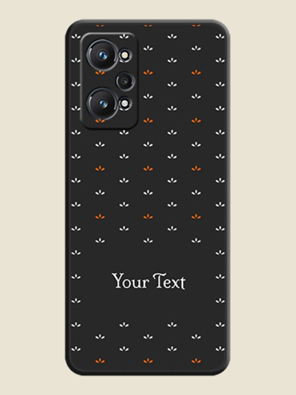 Custom Simple Pattern With Custom Text On Space Black Personalized Soft Matte Phone Covers -Realme Gt Neo 3T - alternate view