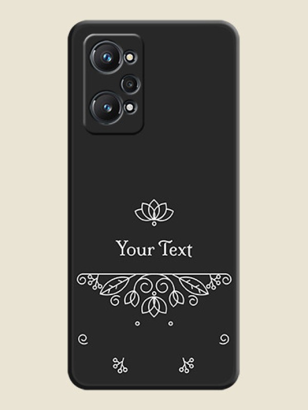 Custom Lotus Garden Custom Text On Space Black Personalized Soft Matte Phone Covers -Realme Gt Neo 3T - alternate view
