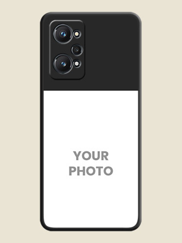 Custom Image Upload With Space Black Color On Custom Soft Matte Mobile Back Cover - Realme Gt Neo 3T - alternate view