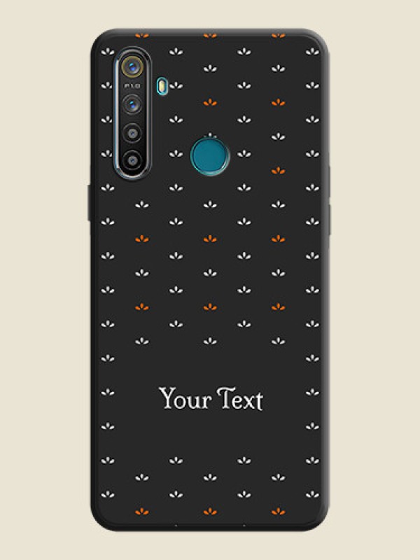 Custom Simple Pattern With Custom Text On Space Black Personalized Soft Matte Phone Covers -Realme Narzo 10 - alternate view